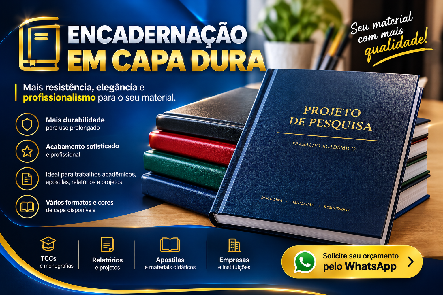 Encadernação em capa dura